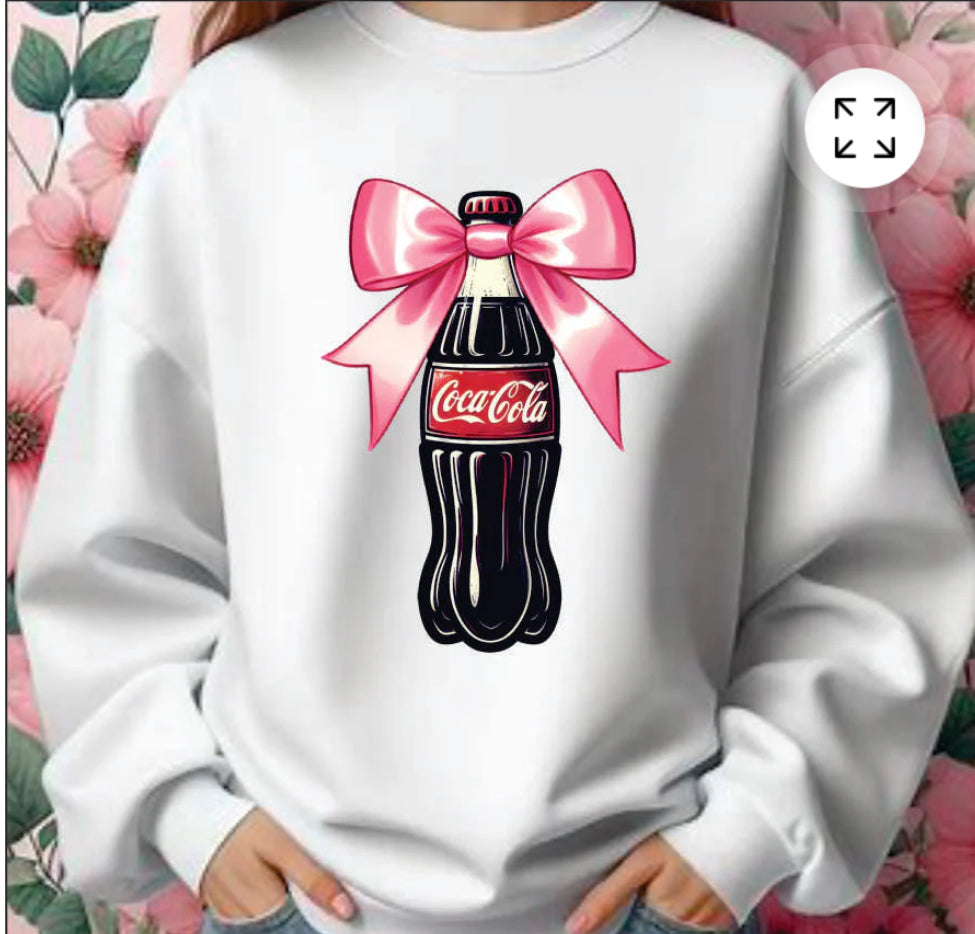 Coke with Pink Bow