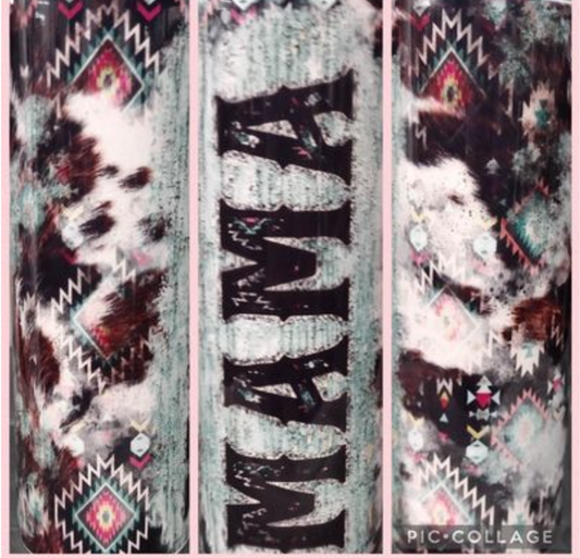 MAMA AZTEC COWHIDE