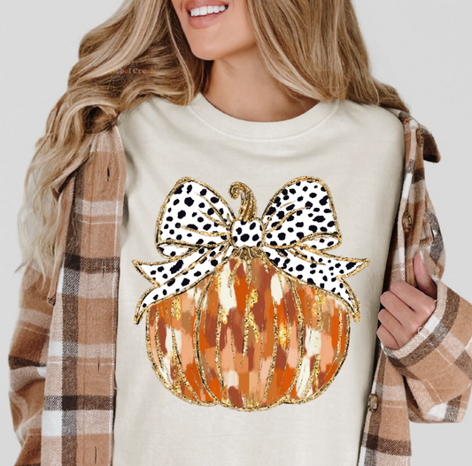 Brushstroke Dotted Pumpkin