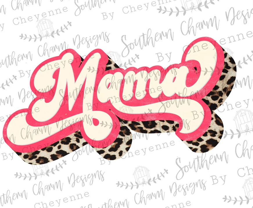 Retro Mama With Leopard